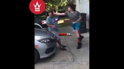 Boy beats the crapout ofitsabusivefather after calling his friend the N-word.