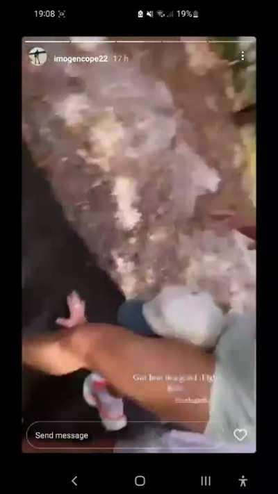 Dancer humiliates him in public in a standing headscissor