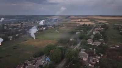 russia bombards the city of Bakhmut with incendiary ammunition. Ruzzian terror satanists are pure evil.