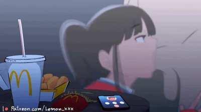 Enjoys a delicious happy meal