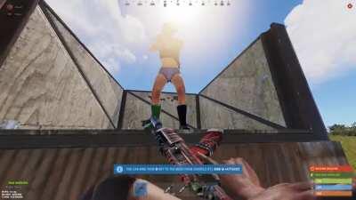 Knees in rust dont have hitboxes. plz fix helk