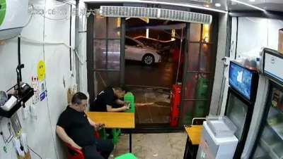 to stay out of the rain