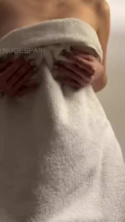 The body after the shower is always gentle