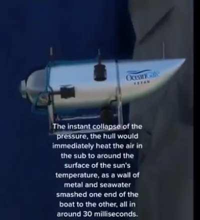 The video shows how Titanic sub imploded.