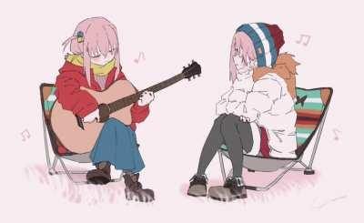 bocchi plays ED theme for nadeshiko