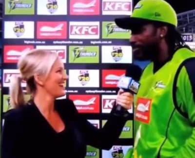 Chris Gayle failed to control his BBC 💀💀