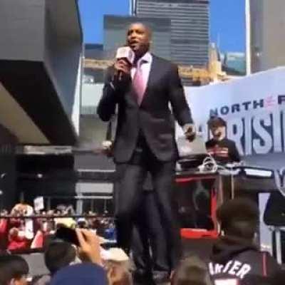 Masai Ujiri letting them know