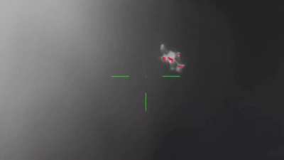 RU POV: Shooting at Ukrainian drones in the Kherson region with an AK-12 rifle with a thermal imaging sight.