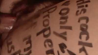 Body writing makes me feel extra dirty