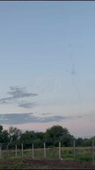 RU POV: Russian Ka-52 uses its Igla-V missile to intercept Ukrainian drone -Donetsk region