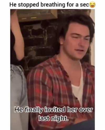 His face says it all.