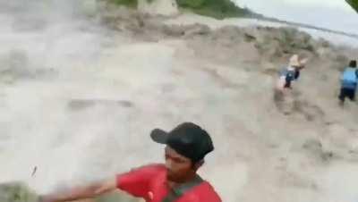 Amazing how he could keep his phone stable