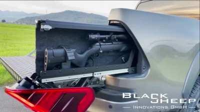 Insane Gun Compartment In A Pickup Truck