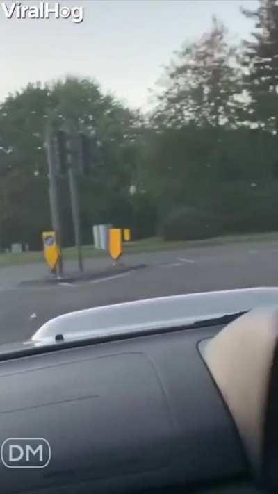 These guys decided to start a demolition derby on public roads in the UK