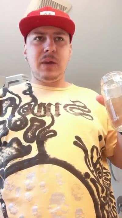 Drinking Filtered Urine NSFW * IG: footage_over_fear