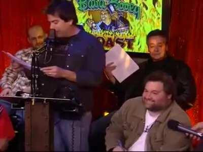 Greg Giraldo at the Baba Booey Roast (2006) - “Gary, I wouldn’t have missed this for the world. And the only way Howard would’ve missed it is if your dead father was lying here.”