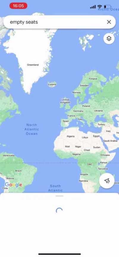 Search for “empty seats” on Google maps and it takes you to Etihad Stadium