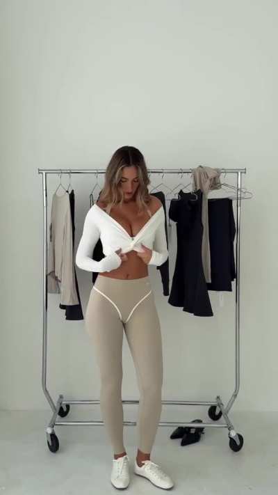 'Pilates set in the season’s softest shade.' - IG October 2025