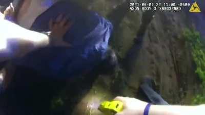 Suicidal man gets shot and paralysed. Enraged father shows up at 5:50.