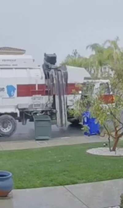 The garbage truck needs me