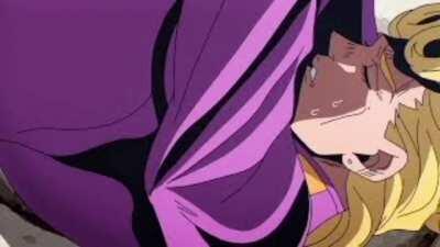 Giorno's voice but it's a scene from a hentai