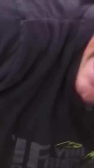 My man was struggling though