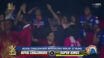 Here's the full clip of RCB's celebration. RCB didn't even celebrate for 1.30 seconds. But I was told that csk was waiting for RCB since 15-20mintues.. csk fans cry too much..