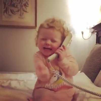 She is just copying her mum.