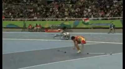 Impressive Paralympic high jump