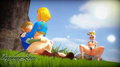 Purah watches Zelda and Link (Iopuerto)