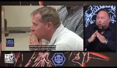 After being found liable for mocking the grief of a Sandy Hook father, Alex Jones then mocks the father’s reaction to the verdict