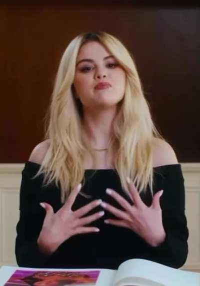 She’s saying she likes her breasts being fondled