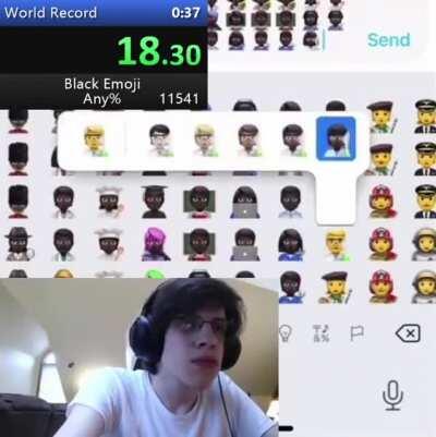 black emoji world record