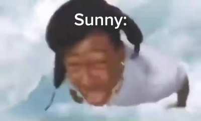 Sunny falling from the hospital be like.