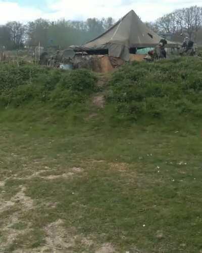 Tactical pipes and drums deployed