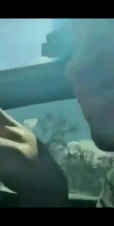 lighting a firework inside a car