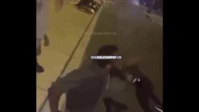 Dude whips his ex wife new boyfriend with a belt after finding he whooped his son.