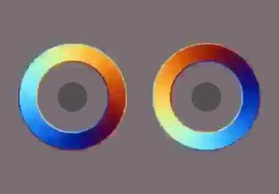 same circles spinning in different directions