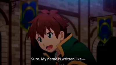 Kazuma got.......