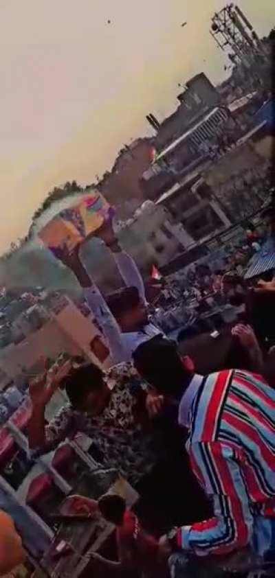 Holding sky-shot fireworks in your arms