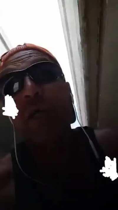 He’s doing training under the bridge guys!