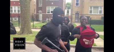 Oldhead showing us his load out 