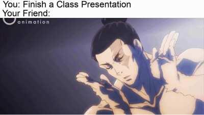 You can always count on a friend to support a failed presentation