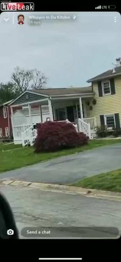 Get out of the house! It's on fire! Woman set fire to own house