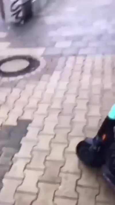 Falling from escooter