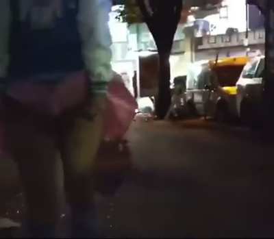 What a Naughty Girl Letting All Daddy's Cum Driping on The Street