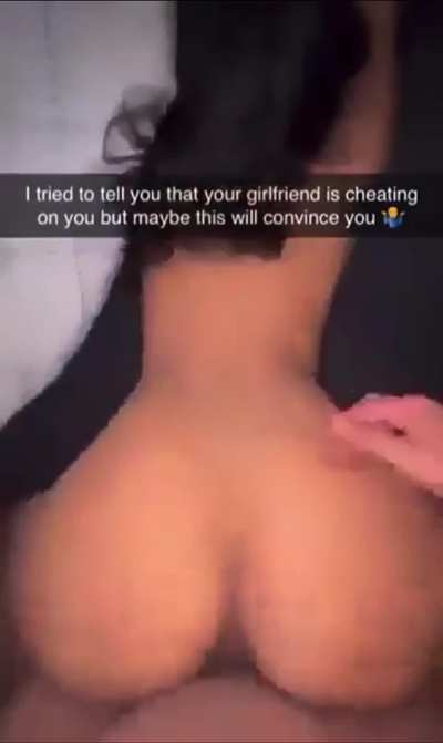 You didnt believe your gf was cheating on you