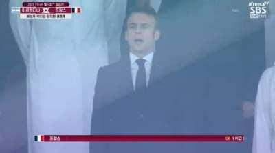 Argentina 0 - 0 France - Emmanuel Macron (Great vocal)