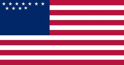 Flag of the US but it got PowerPoint transition
