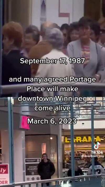 Portage place mall, like Toronto or something